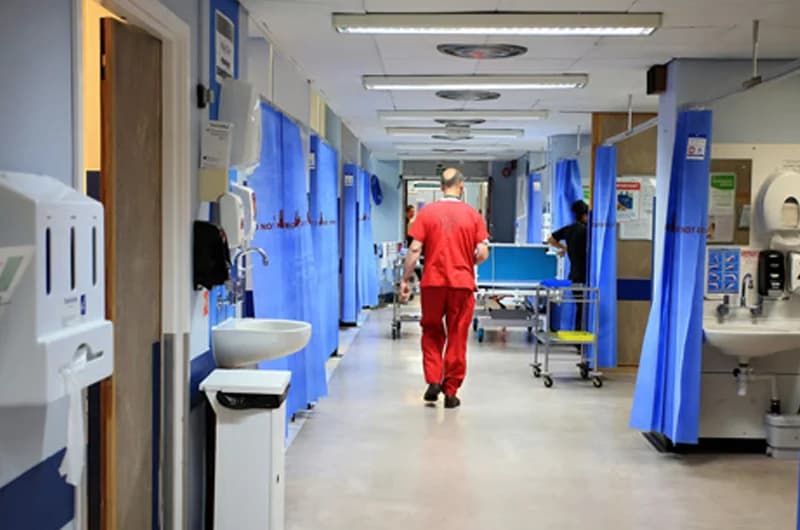 Hospital ward corridor